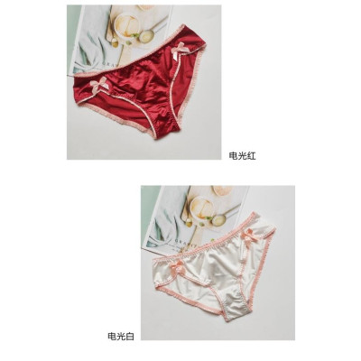 Quần Lót Pink Play Phối Nơ Cạp Thấp Gợi Cảm Hàng Cao Cấp WL77