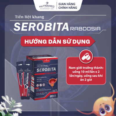 Serobita hỗ trợ hạn chế sự phát triển của u xơ, phì đại lành tính tuyến tiền liệt (20 gói) - Nutramed
