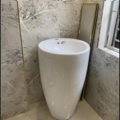 CHẬU LAVABO TRỤ TRÒN LIỀN KHỐI GROVES GRL2805, sang trọng quý phái đẳng cấp