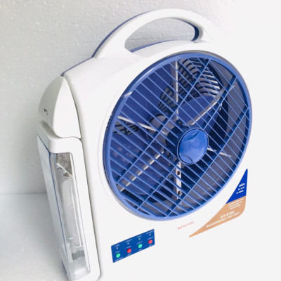 Quạt Sạc Kiêm Đèn Sạc KENTOM KT-9100- Hàng chính hãng