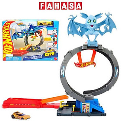 Đồ Chơi Mô Hình Trạm Lốp Xe Dơi Siêu Đẳng - Hot Wheels HTN78/HDR29