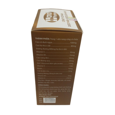 Hộp/60 viên nang - viên uống kích thích mọc tóc, giúp đen tóc, mượt tóc, giảm tình trạng rụng tóc HEALTHY HAIR