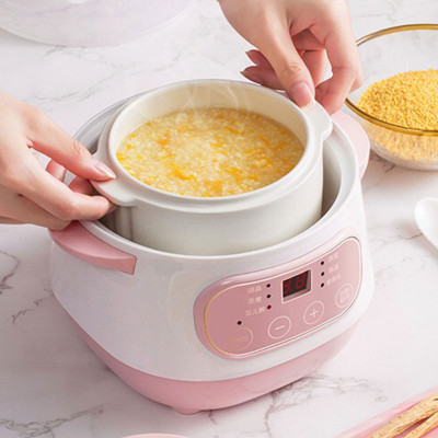 Nồi Nấu Cháo Chậm, Chưng Yến Dung Tích 1L Có Thể Hầm Xương, Nấu Cách Thủy Đa Năng Cho Gia Đình - Giao màu ngẫu nhiên - Hàng Chính Hãng