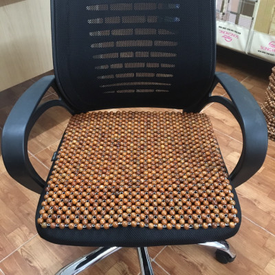 Đệm Lót Ghế Văn Phòng , Ghế Làm Việc Hạt Gỗ Hương ( hình thật )