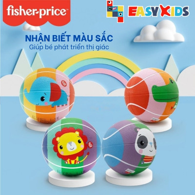 Đồ chơi bóng rổ trẻ em cao cấp Fisher Price cho trẻ 2-6 tuổi có tặng kèm bơm hơi