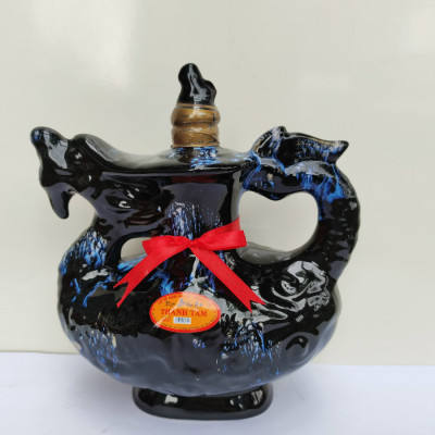 Đặc Sản Bình Định - Rượu Bàu Đá Thành Tâm Thuyền Lớn (Màu đen) 1,2 lit - OCOP 3 Sao