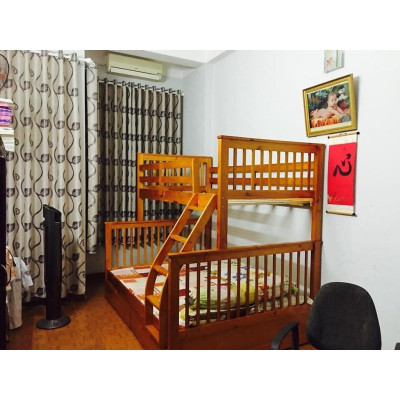 Giường 2 Tầng BÌNH LONG 128 (Vàng Gỗ Tự Nhiên)