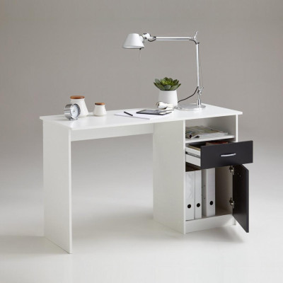 Bàn máy tính tại nhà bằng gỗ thiết kế nhỏ gọn SMLIFE Duane