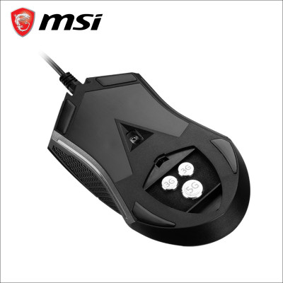 Chuột Gaming Có Dây MSI Clutch GM08 Đèn LED Đỏ, 6 Nút, 3200 DPI Với 5 Mức DPI, Dây Cắm USB Dài 1.8M - Hàng Chính Hãng