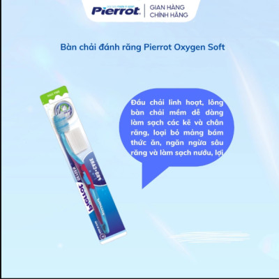 [ Mua 2 tặng 1 set kit ] Bàn chải đánh răng Pierrot Oxygen Soft siêu mềm