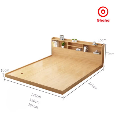 [Kèm Ảnh Thực Tế - Miễn phí vận chuyển & Lắp đặt] Giường ngủ bệt thông minh kiểu Nhật cao cấp Ohaha - GB010