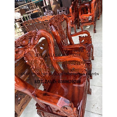 Bàn ghế_Sofa phòng khách gỗ cao cấp