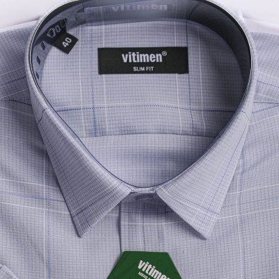 Áo sơ mi nam Vitimen ngắn tay form Slim fit