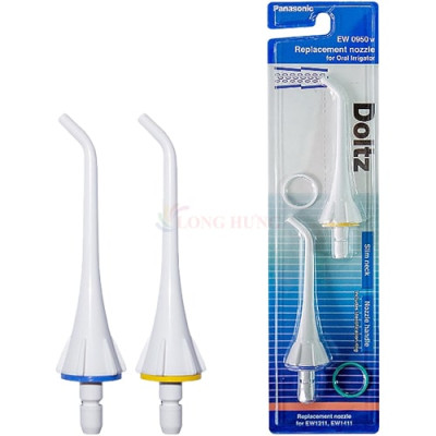 Đầu xịt thay thế máy tăm nước vệ sinh răng miệng Panasonic EW0950W005 (Set 2 cái) - Hàng chính hãng