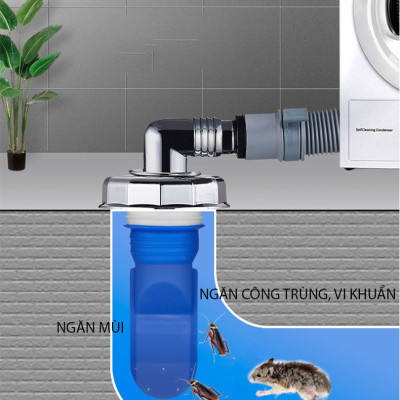 Bộ thoát nước máy giặt, thoát nước thải kiêm chống mùi hôi, ngăn côn trùng trào ngược MH3111