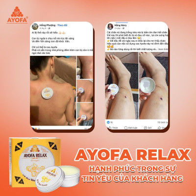 Cao Xoa Bóp Massage Thảo Dược Giúp Phục Hồi Và Làm Dịu Nhanh Chóng Ayofa Relax Hương Chanh 20G