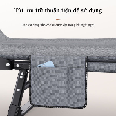 Giường Ngủ Văn Phòng Gấp Gọn, Giường Xếp Thông Minh Di Động Nằm Nghỉ Trưa Tiện Ích. Khung Thép Sơn Tĩnh Điện - Hàng chính hãng