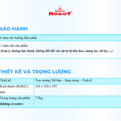 Máy Lọc Nước Điện Giải Ion Kiềm ROBOT IonPrince 1111 - Hàng Chính Hãng