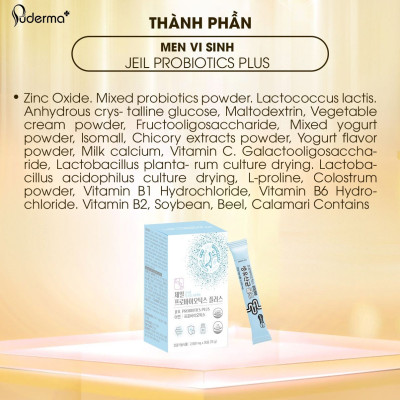 Men Vi Sinh JEIL PROBIOTICS PLUS. Men tiêu hóa chứa đến 20 tỷ lợi khuẩn tốt cho đường ruột