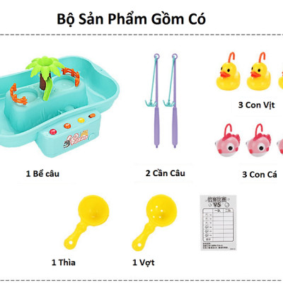 Bộ Đồ Chơi Câu Cá, Đồ Chơi Câu Vị Dưới Nước Phát Nhạc Vui Nhộn Cho Bé PaKaSa - Hàng Chính Hãng
