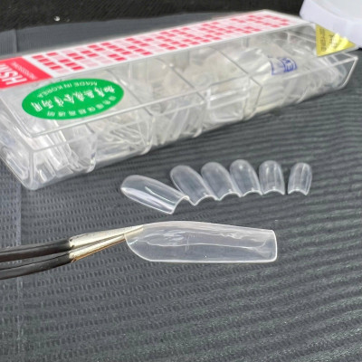 Móng Up Tay HSM VINIMAY Nhọn Trong Trơn (Không Nhám), Nhọn Trong Nhám, Nhọn Đục Cao Cấp Hộp 500 Móng Đủ Size Siêu Mỏng Dẻo Làm Nail giả dài