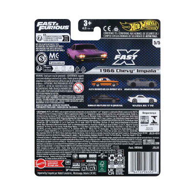 Đồ Chơi Siêu Xe Premium Fast&Furious 66 Impala Sport Coupe HOT WHEELS JBL95/HNW46