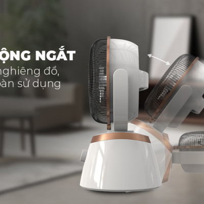 Quạt sưởi carbon Sunhouse SHD7008, Công suất 800W, Có 2 mức nhiệt, Quay 4 chiều tiện lợi, Tự ngắt khi quá nhiệt, nghiêng đổ, Hàng chính hãng - Bảo hành 12 tháng