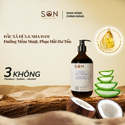 Dầu xả S.O.N Dừa & Nha Đam Phục Hồi Khô Xơ, Hư Tổn, Nuôi Dưỡng Tóc Mềm Mượt 250ml