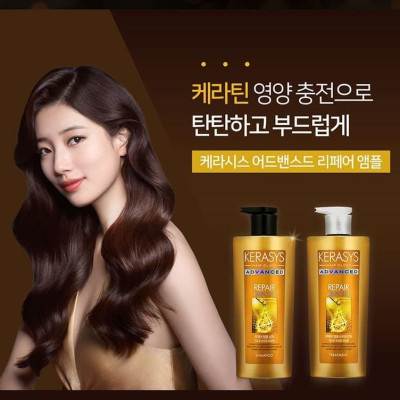 Dầu Gội, Xả Kerasys Advance Giúp Tóc Suôn Mượt , Làm Sạch Da Dầu , Giữa Ẩm , Chăm Sóc Tóc Từ Sâu Bên Trong 600ml