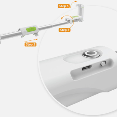 Gậy Chụp Ảnh Bluetooth iOttie Migo Màu Trắng - Hàng Chính Hãng