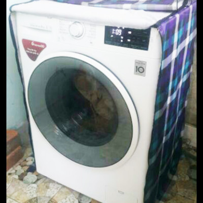 Áo Trùm Máy Giặt Cửa Ngang, Cửa Trước Size 12kg-15kg, Vải Dù Siêu Dày, Lựa Chọn Họa Tiết