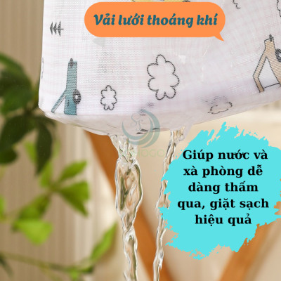 Túi Giặt Bảo Vệ Đồ Lót Hình Trụ- Túi Giặt Lingerie Chống Biến Dạng- Túi Giặt Áo Ngực 3D Chống Vò Rách-Túi Giặt Vải Lưới In Hình Dễ Thương