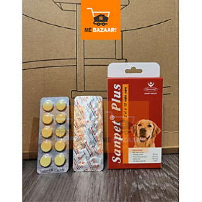Sanpet Plus - Xổ Giun Sán cho Chó Trên 3kg, Không dùng cho Mèo và Chó Nhỏ