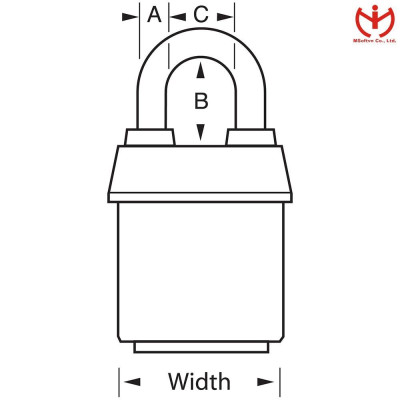 Ổ khóa thép Master Lock 6125 4KEY - Dòng ProSeries