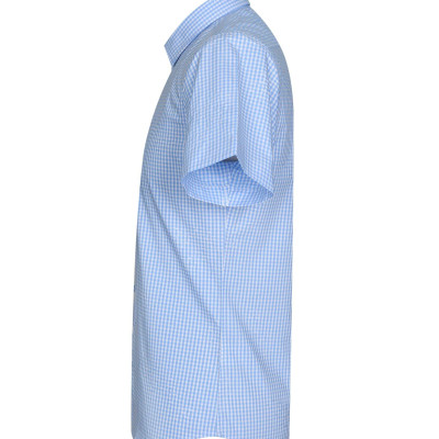 Áo sơ mi nam KHATOCO ngắn tay caro A1MN498S1-CNCR562-2607-N