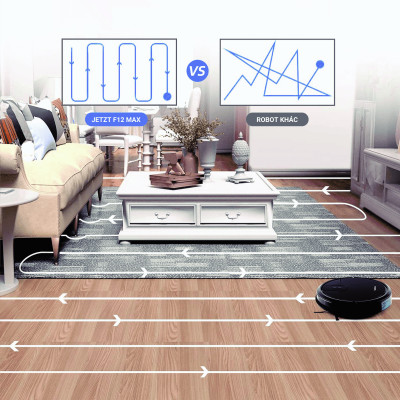 Robot hút bụi lau nhà thông minh Jetzt F12 MAX, hàng chính hãng
