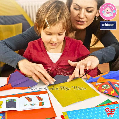 Giấy gấp Origami Thủ Công Hình Các Con Vật và Máy Bay cho bé - Mideer Origami Planes and Animals