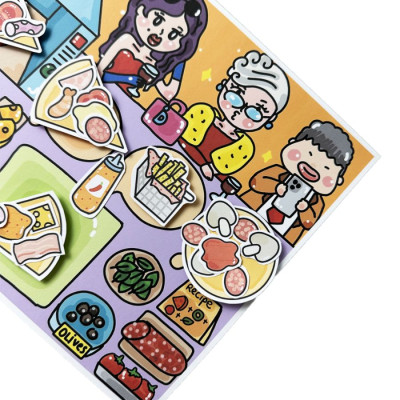 Bộ Tranh Tương Tác Cô Tiên Xanh - Nhà Hàng Pizza