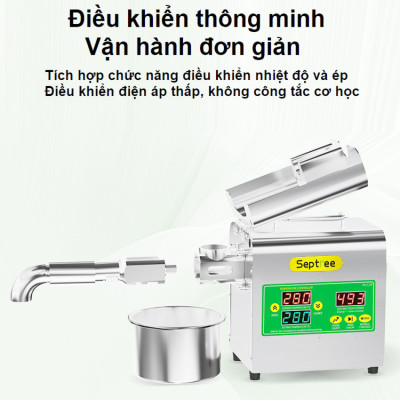 Máy ép dầu ăn thực vật chuyên dụng, dùng trong gia đình. Thương hiệu Mỹ cao cấp Septree - X3S. HÀNG CHÍNH HÃNG