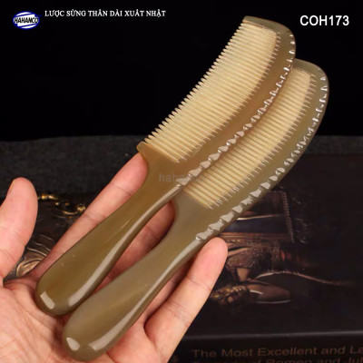 Lược sừng xuất Nhật (Size: L - 19,5cm) COH173 - Lược thân dài tiện dụng rất đẹp - ️Chăm sóc tóc