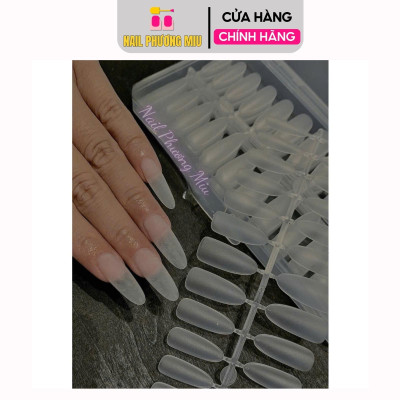 Móng Úp Nhám Form Hạt Gạo Cao Cấp Hộp 240 Móng Vỉ Size S,M,L, Form Nhọn, Bầu, Hạt Gạo Tạo Kiểu Móng, Tập Làm Nail Nữ, Tiện Dụng Nail Phương Miu