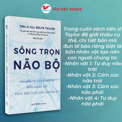 Sách - Sống Trọn Não Bộ - Giải Phẫu Sự Lựa Chọn Và Bốn Nhân Vật Thúc Đẩy Cuộc Đời Chúng Ta - Tân Việt Books