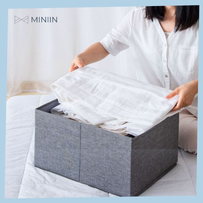 Combo 3 Hộp Vải Đựng Đồ Dùng Đa Năng – Túi Vải Thụy Điển Không Nắp Bộ 3 Chiếc Sang Trọng, Đẳng Cấp - Tiện Ích - Hàng Chính Hãng MINIIN