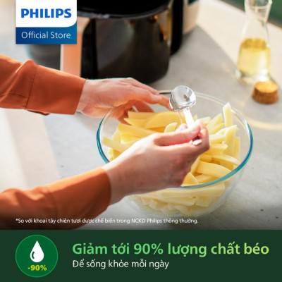 Nồi chiên không dầu Philips Hd9285/90, 7.2Lit - 2000w, Hàng Chính Hãng