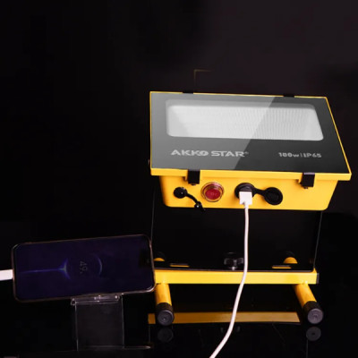ĐÈN PHA SOLAR 100W/200W NĂNG LƯỢNG MẶT TRỜI AKKO STAR - HÀNG CHÍNH HÃNG