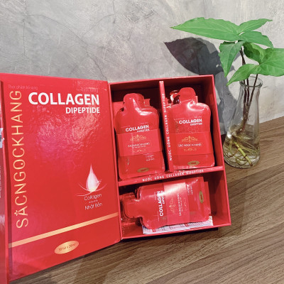 Nước uống đẹp da Collagen Dipeptide 30 túi Sắc Ngọc Khang hấp thụ nhanh và vượt trội giúp trẻ hóa làn da - săn chắc và sáng mịn