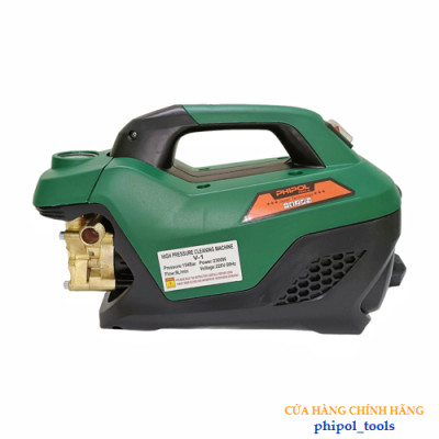 Máy rửa xe công suất 2300W PHIPOL TOOLS QXJ06.2 dây lõi đồng tặng kèm bộ phụ kiện - Hàng Chính Hãng