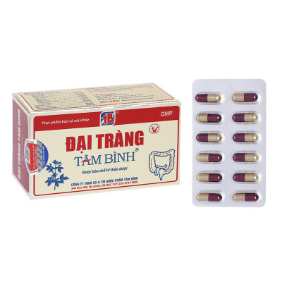 (hộp 60 viên) ĐẠI TRÀNG TÂM BÌNH Hỗ trợ giảm các triệu chứng của viêm đại tràng cấp và mạn tính