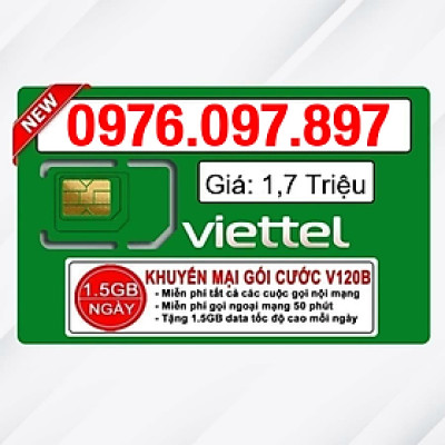 Sim Viettel số đẹp - Hàng chính hãng - 0976.097.897