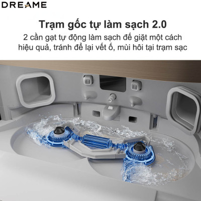 Robot Hút Bụi Lau Nhà Dreame X40 Ultra Lực Hút 12.000 Pa Xòe Giẻ Lau Sát Cạnh Chổi Cắt Chống Rối - Hàng Chính Hãng